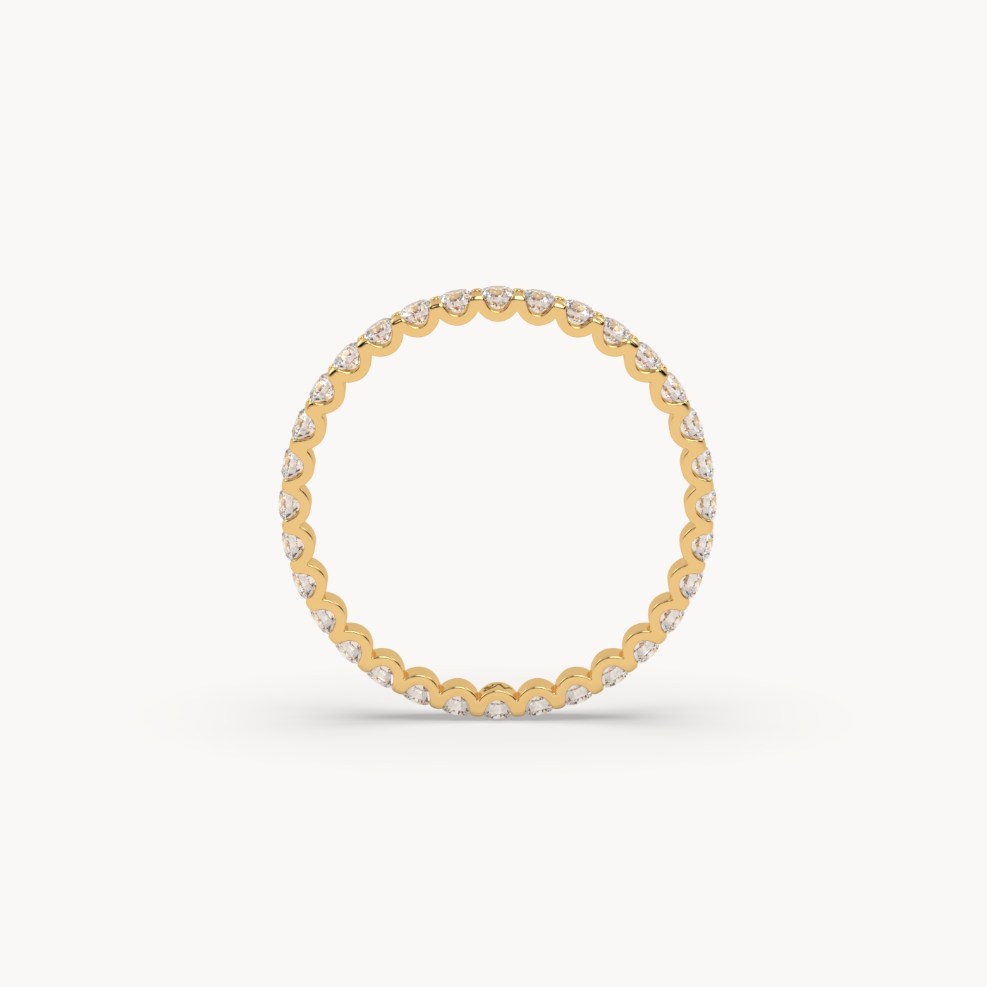18k yellow gold  round cut diamond eternity ring – 0.70ct total