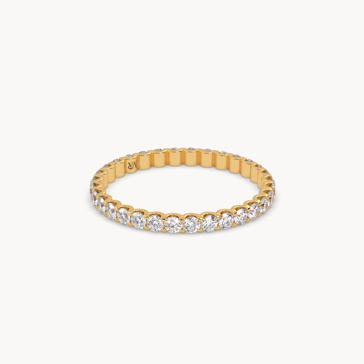 18k yellow gold  round cut diamond eternity ring – 0.70ct total
