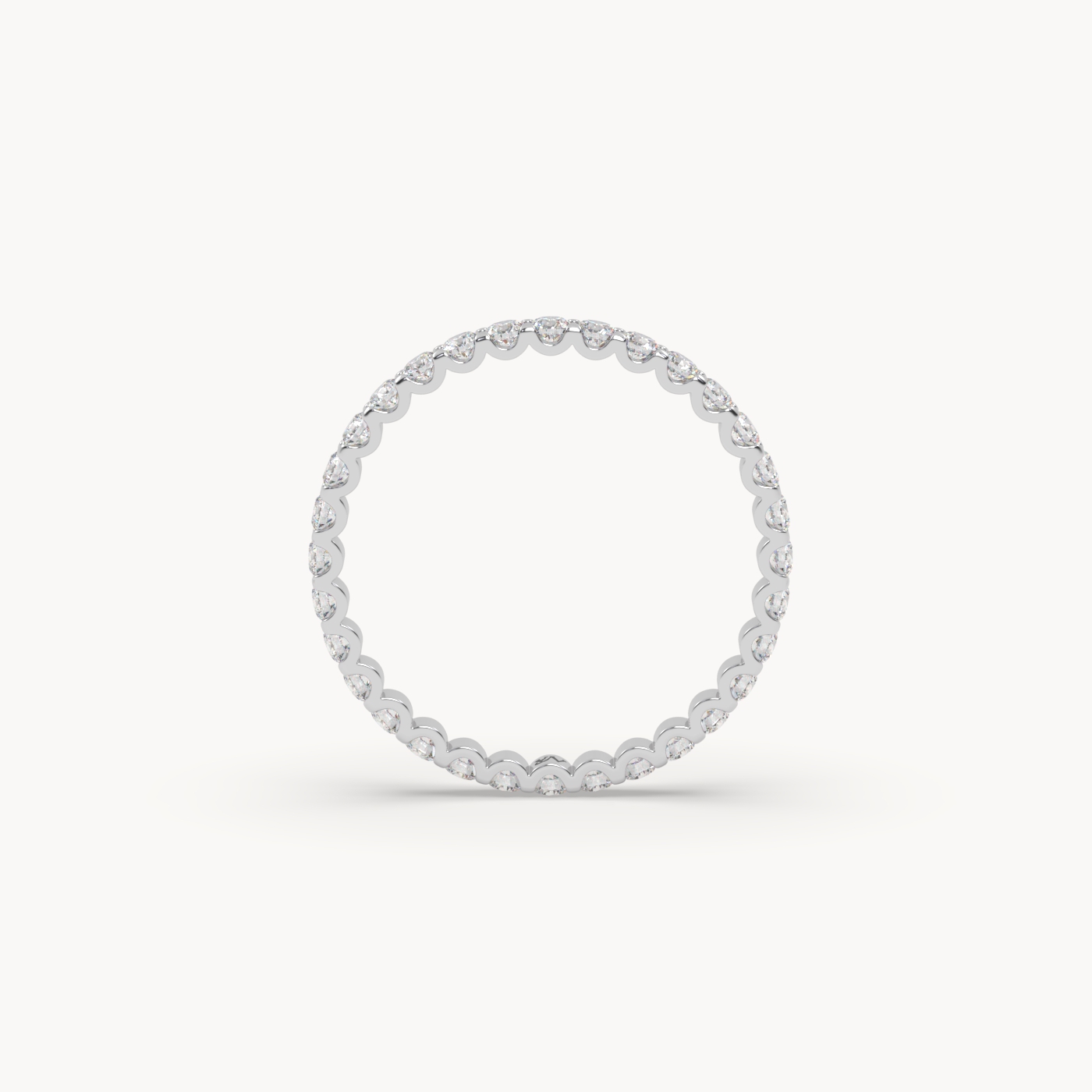 pt platinum  round cut diamond eternity ring – 0.70ct total