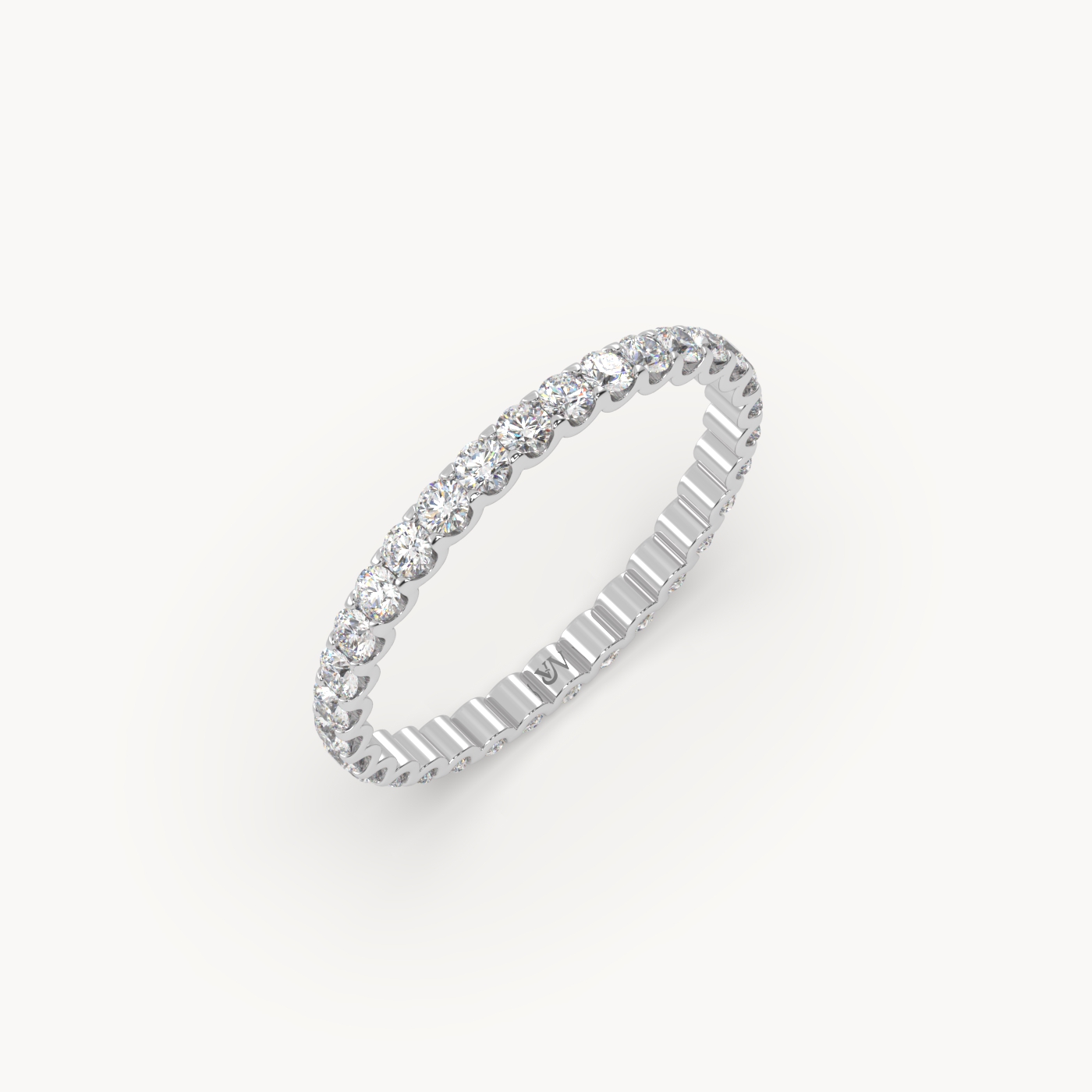 pt platinum  round cut diamond eternity ring – 0.70ct total