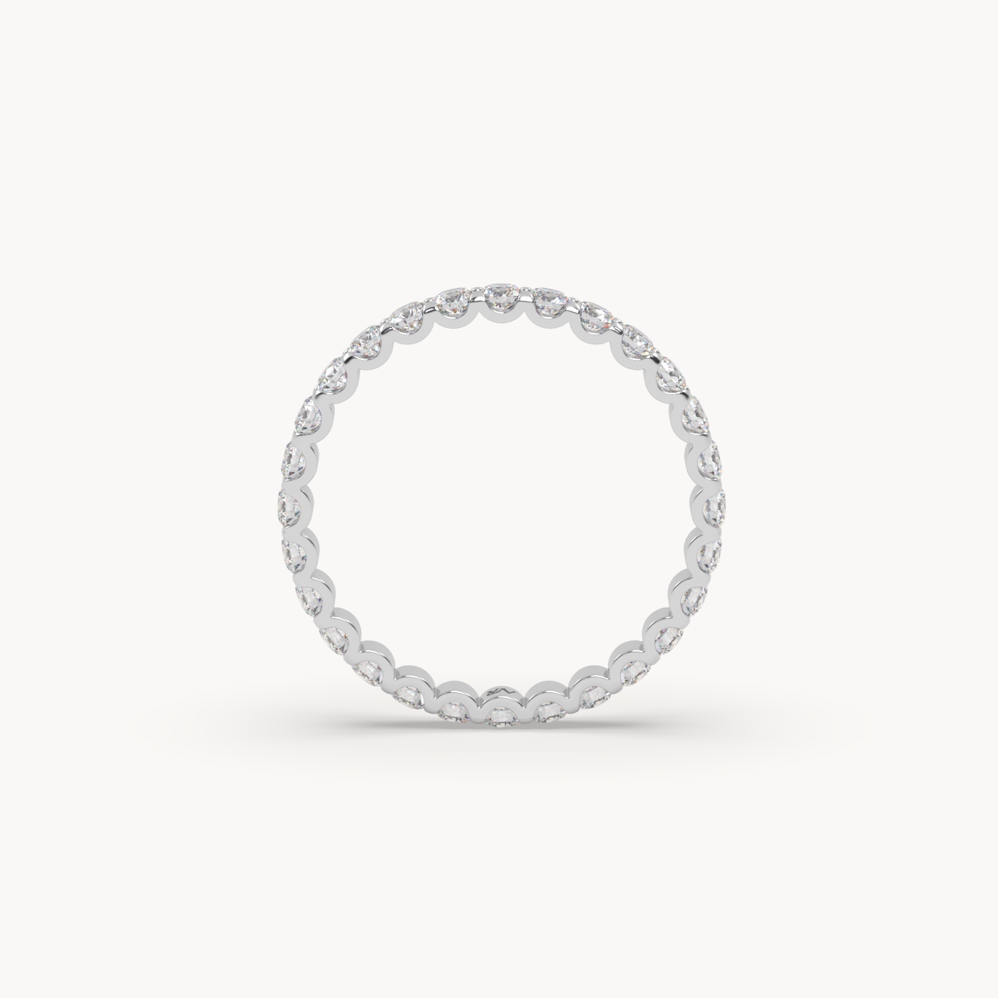 pt platinum  round cut diamond eternity ring – 1ct total