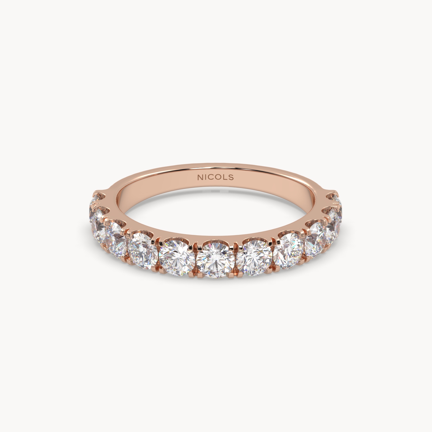 petite pavé half eternity ring round cut – 1.5ct total Photos & images