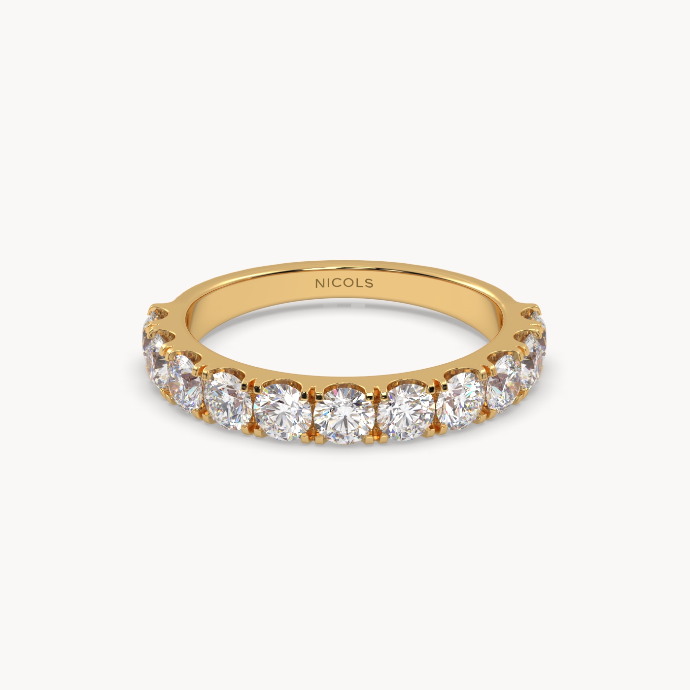 petite pavé half eternity ring round cut – 1.5ct total Photos & images