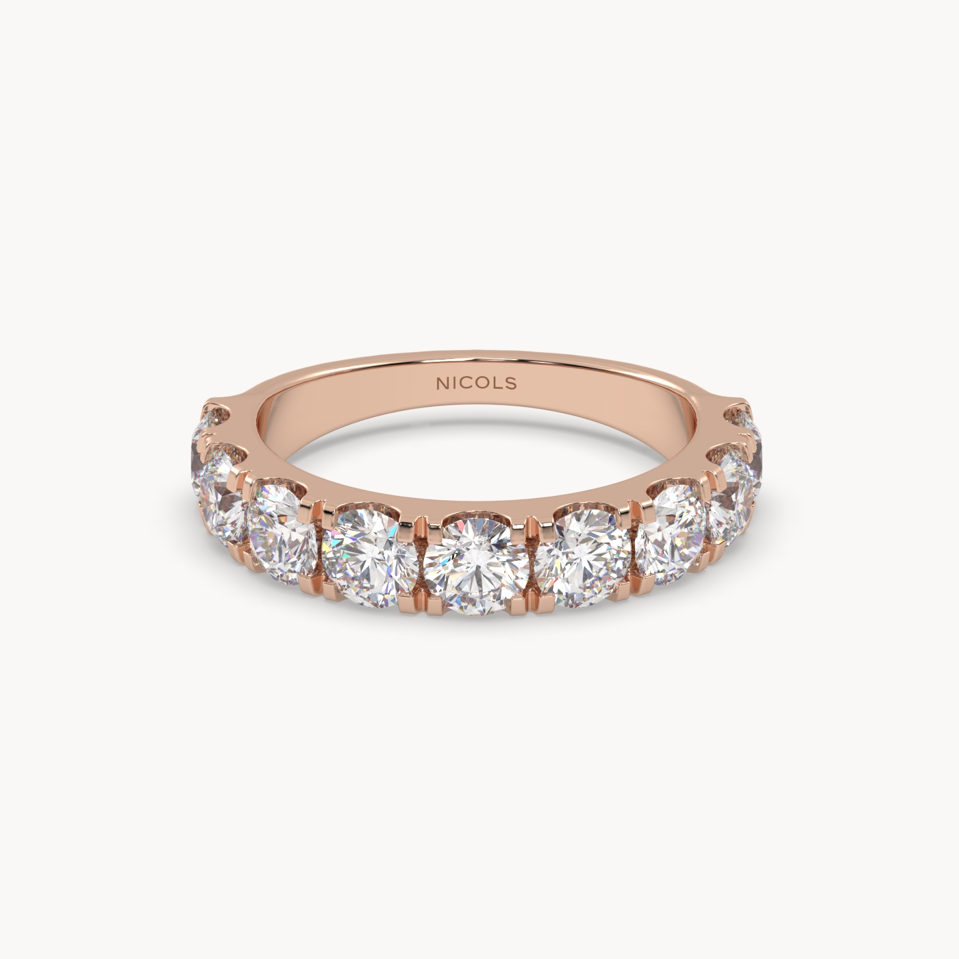 petite pavé half eternity ring round cut – 2ct total Photos & images