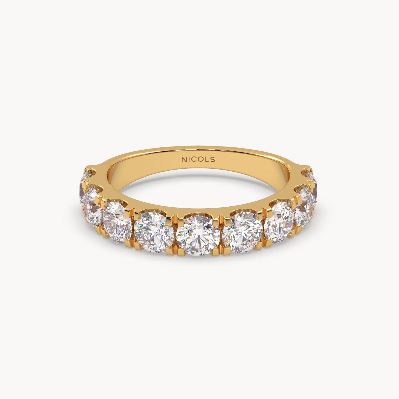 petite pavé half eternity ring round cut – 2ct total Photos & images